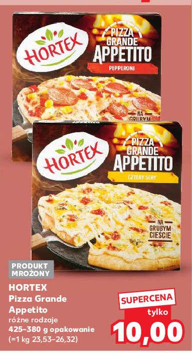 Pizza grande appetito cztery sery Hortex promocja w Kaufland