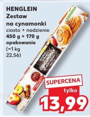 Zestaw na cynamonki ciasto + nadzienie promocja w Kaufland