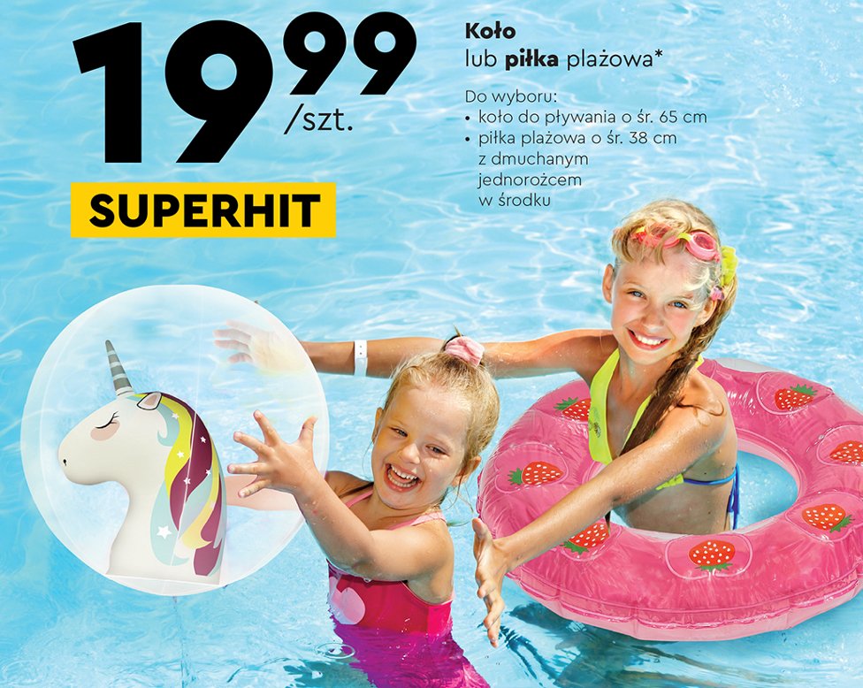 Piłka plażowa z jednorożcem promocja