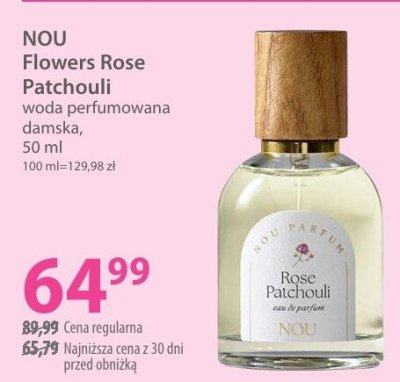 Woda perfumowana damska NOU Flowers Rose Patchouli promocja w Hebe