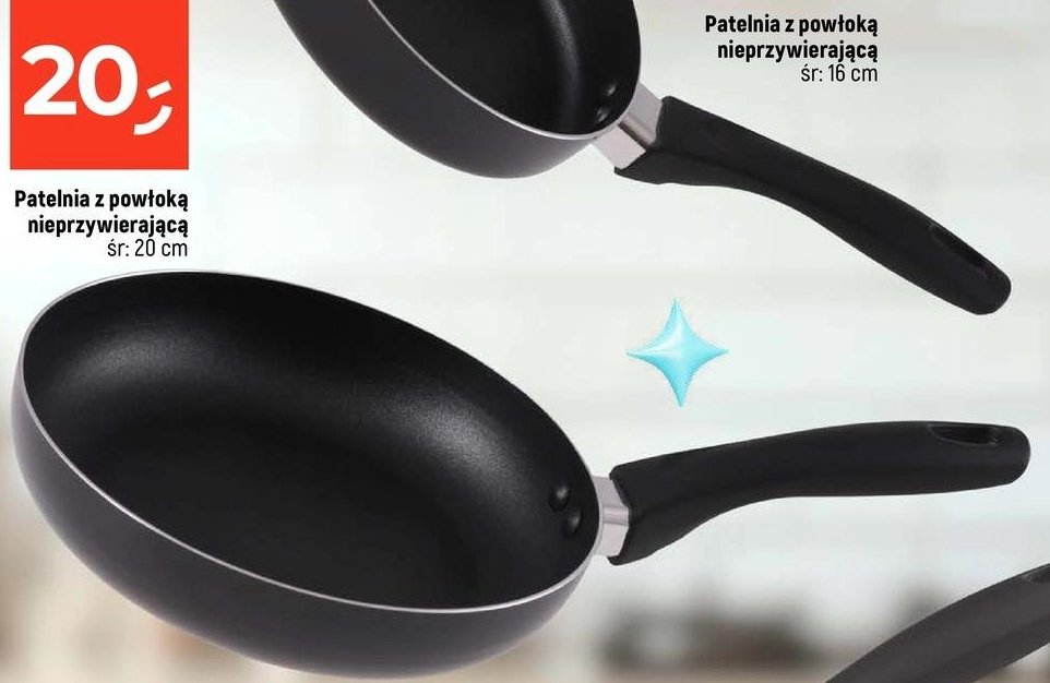 Patelnia 20 cm promocja w Dealz