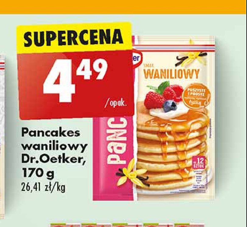 Pancakes waniliowe Dr. oetker promocja