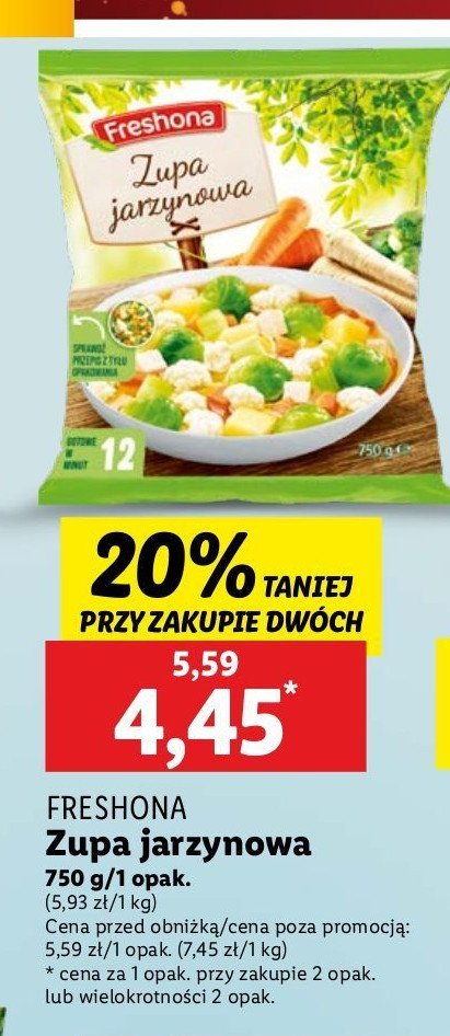 Zupa jarzynowa Freshona promocja