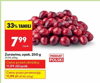 Żurawina promocja w Biedronka
