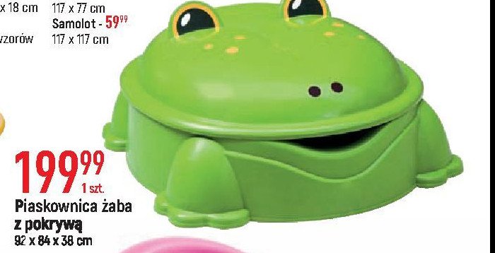 Piaskownica żaba z pokrywą promocja