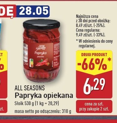 Papryka opiekana All seasons promocja