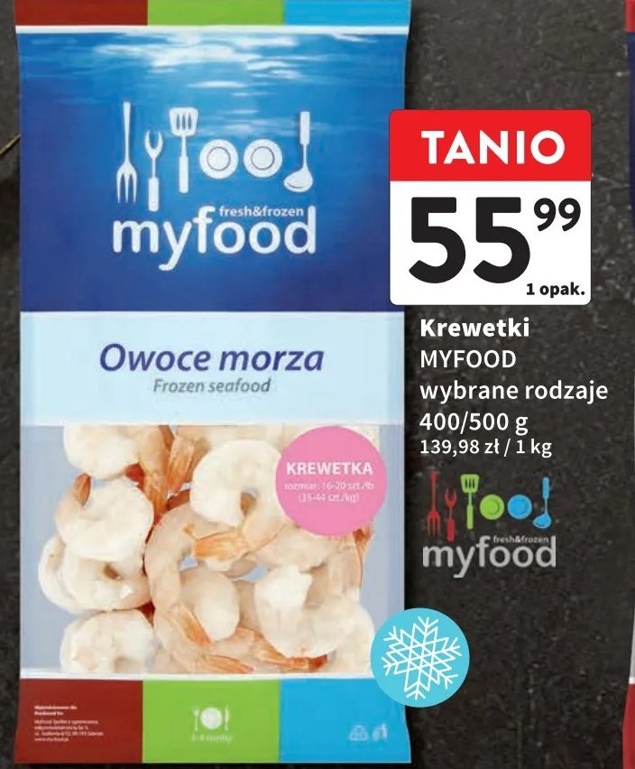 Krewetka koktajlowa gotowana Myfood promocja