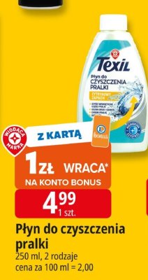 Płyn do czyszczenia pralki Texil 250 ml, 2 rodzaje promocja w Leclerc