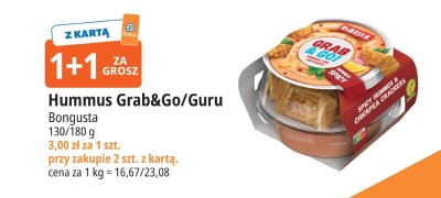 Hummus Grab&Go/Guru Bongusta promocja w Leclerc