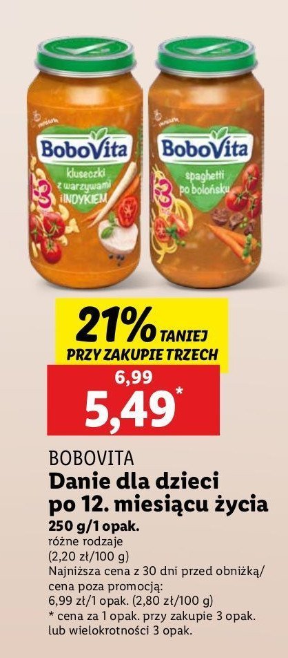 Kluseczki z warzywami i indykiem Bobovita promocja