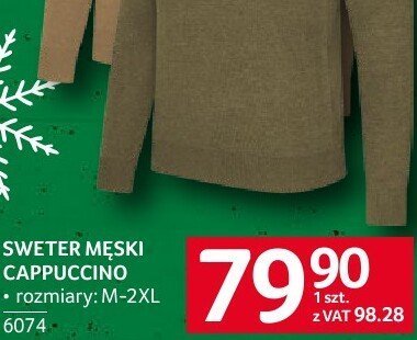 Sweter męski cappuccino promocja w Selgros