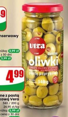 Oliwki zielone z pastą paprykową  promocja w Dino