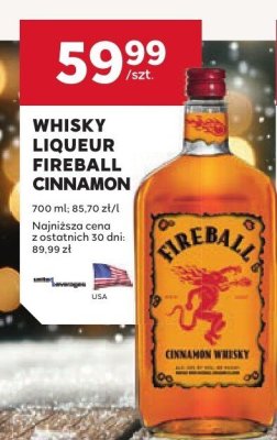 Whisky Liqueur Fireball Cinnamon 700 ml promocja w Stokrotka