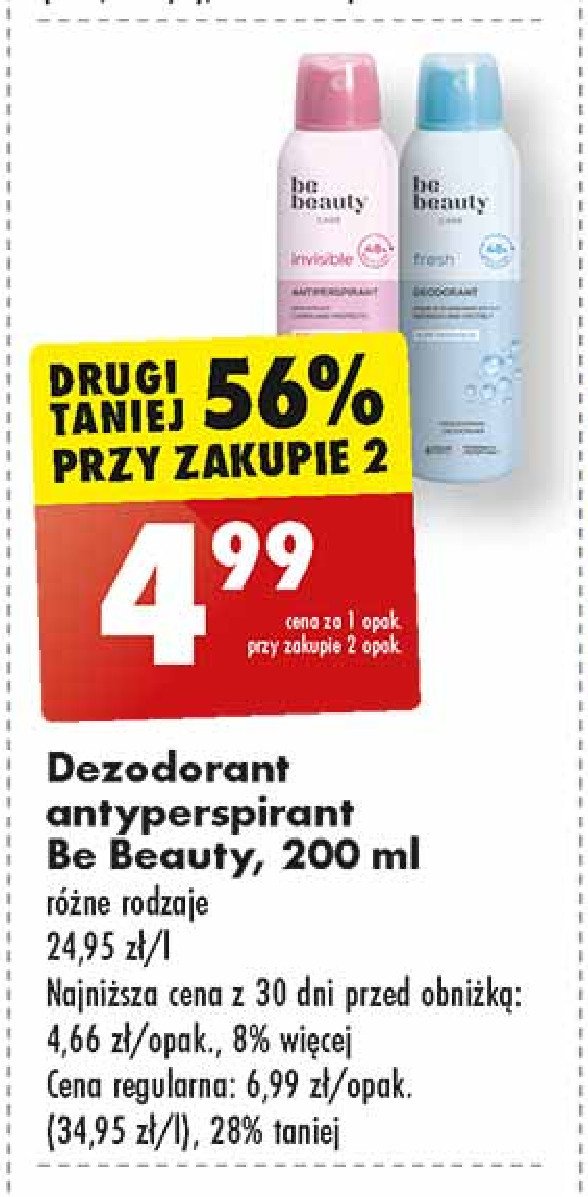 Dezodorant invisible Be beauty care promocja