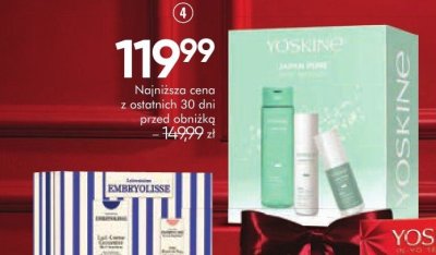 Zestaw kosmetyków YOSKINE JAPAN PURE krem, 50 ml + esencja, 200 ml + serum, 30 ml promocja w Super-Pharm