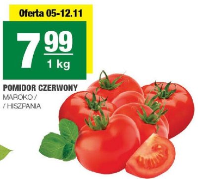 Pomidor czerwony promocja w SPAR