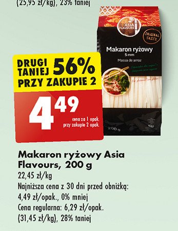 Makaron ryżowy 5 mm Asia flavours promocja