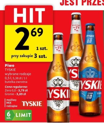 Piwo TYSKIE promocja w Intermarche