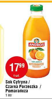 Sok z pomarańczy Andros promocja