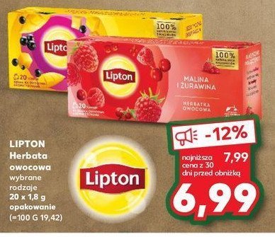 Herbata mango czarna porzeczka Lipton promocja