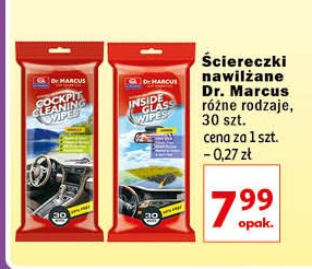 Chusteczki do czyszczenia wewnętrznych szyb Dr. marcus promocja