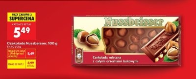 Czekolada mleczna z całymi orzechami promocja w Biedronka