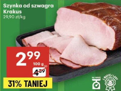 Szynka od szwagra Krakus promocja w Delikatesy Centrum
