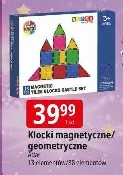 Klocki Klocki magnetyczne/geometryczne promocja w Leclerc