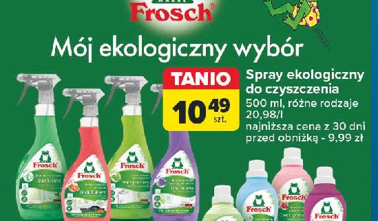 Płyn do czyszczenia kabin prysznicowych lawendowy Frosch promocja