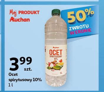 Ocet spirytusowy 10% Auchan promocja w Auchan