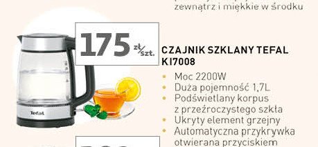 Czajnik elektryczny ki700830 Tefal promocja w Auchan