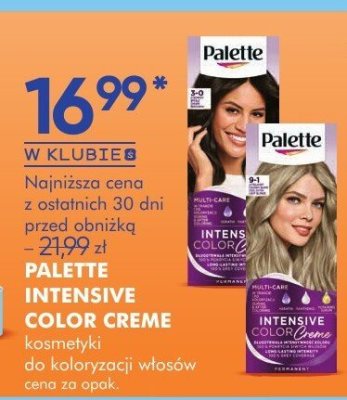 Kosmetyki PALETTE INTENSIVE COLOR CREME do koloryzacji włosów promocja w Super-Pharm