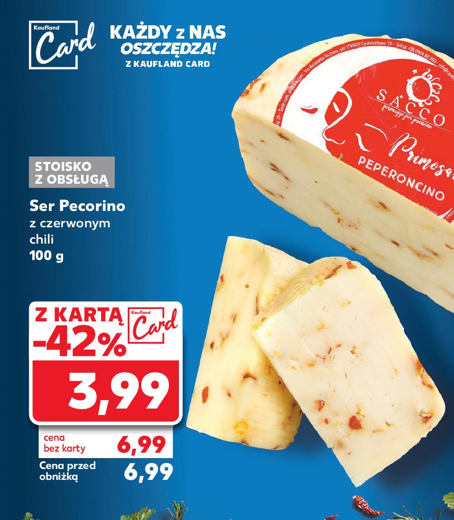 Ser pecorino z czerwonym chili promocja