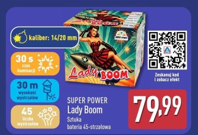 Fajerwerki bateria Lady Boom 48-strzałowa promocja w Aldi