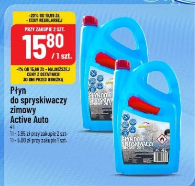 Płyn do spryskiwaczy zimowy Active Auto promocja w POLOmarket