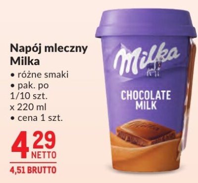 Nap贸j mleczny promocja w Makro