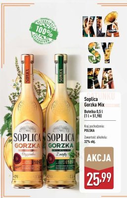 Wódka Soplica Gorzka z miętą promocja w Aldi