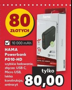 Powerbank pd10-hd 10000 mah Hama promocja