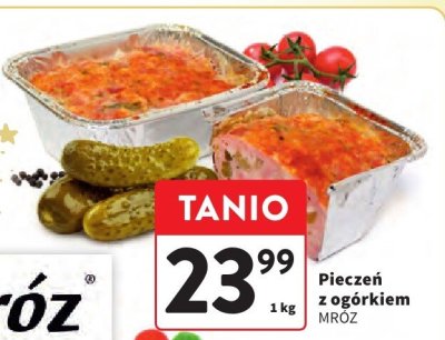Pieczeń z ogórkiem MRÓZ promocja w Intermarche