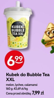 Kubek do Bubble Tea XXL melon, lychee, calamansi promocja w Żabka