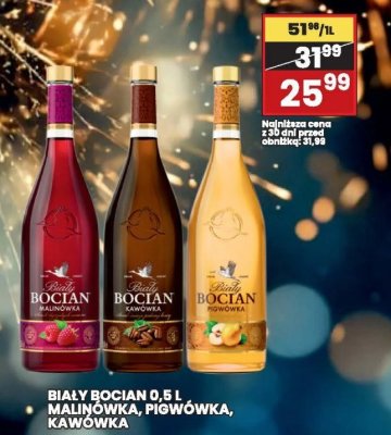 Nalewka Biały Bocian Malinówka promocja w Wafelek