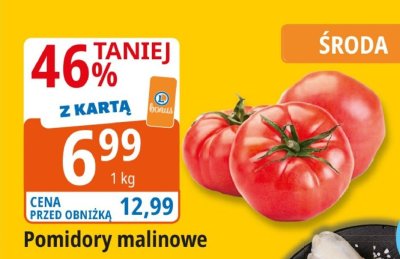 Pomidory malinowe promocja w Leclerc