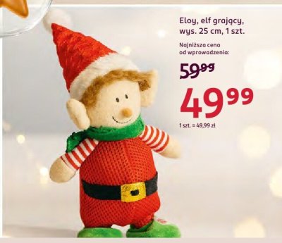 Elf grający, wys. 25 cm promocja w Rossmann