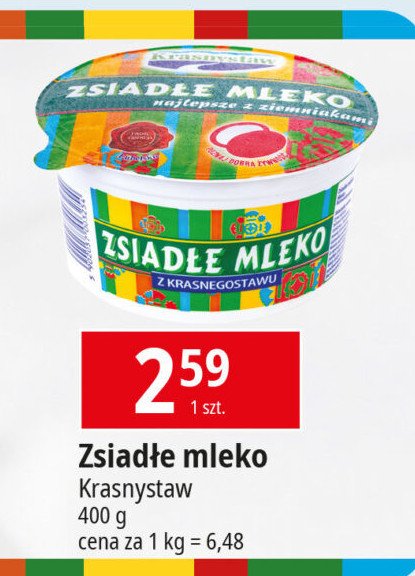 Zsiadłe mleko Krasnystaw promocja