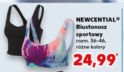Biustonosz sportowy 36-46 Newcential promocja w Kaufland