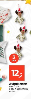 Zawieszka renifer wys. 9 cm promocja w Dealz