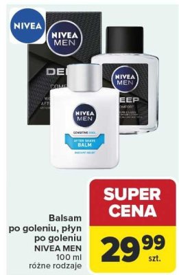 Balsam po goleniu / płyn po goleniu NIVEA MEN 100 ml różne rodzaje promocja w Carrefour