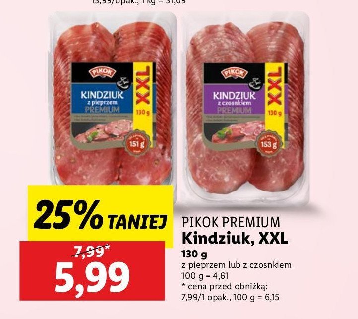 Kindziuk z pieprzem Pikok promocja