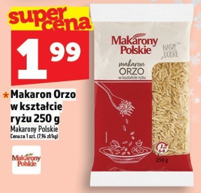 Makaron Orzo w kształcie ryżu 250 g Makarony Polskie promocja w TOPAZ