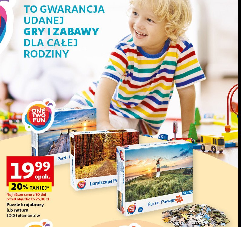 Puzzle 1000 el. One two fun promocja